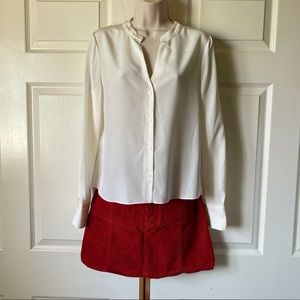 DIANE VON FURSTENBERG SILK V NECK BLOUSE  NEW WITHOUT TAG 6